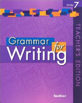 Grade 6 McGraw Hill Glencoe - Answer Keys. . Grammar for writing grade 7 answer key pdf